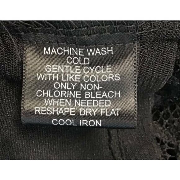 INC International Concepts Top Petite Large Lined Scoop Nec Black Lace 1272 - Picture 5 of 5